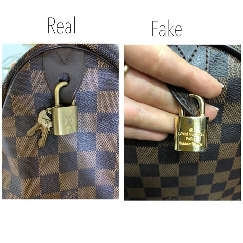 lock original louis vuitton speedy fake vs real|louis Vuitton Speedy bag pattern.